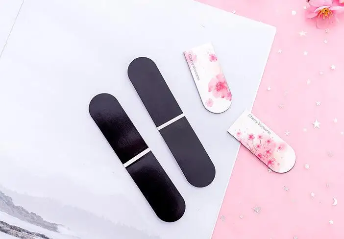 Сакура Закладка магнитная Сакура бумага Клип закладки розовый цветочный магнит Книга Страница маркер для обувь девочек 40 шт./лот