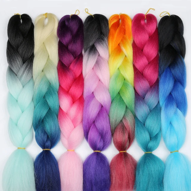 Lisihair Ombre Jumbo Synthetic Braiding Hair 88color Available