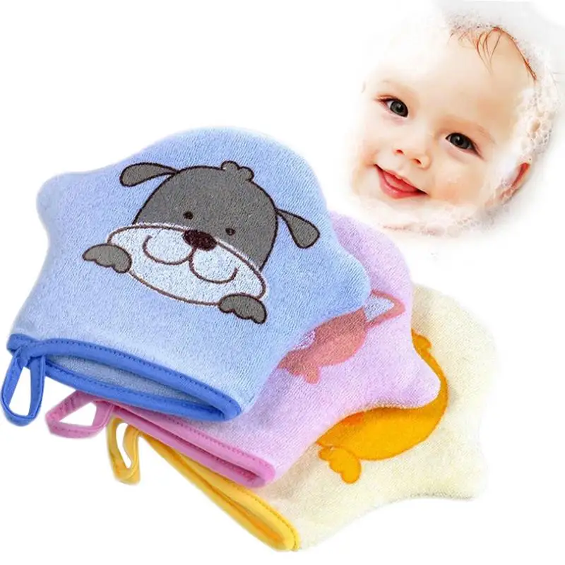 

3 Styles Cartoon Super Soft Cotton Baby Bath Shower Brush Cute Animal Modeling Sponge Powder Rubbing Towel Ball for Children