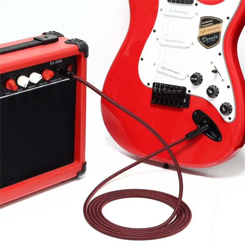 3M 6M Guitar Amp Electric Guitar Cable Stereo 10FT Cord Adapter