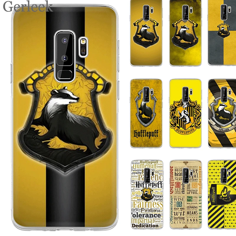 

Hogwarts hufflepuff Case For for Samsung S3 S4 S5 S6 S7 Edge S8 S9 S10 Plus S10e Note 8 9 Cover Hard Shell