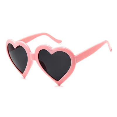 Ywjanp «любящее сердце» Солнцезащитные очки женские солнцезащитные очки "кошачий глаз" в винтажном стиле, подарок на Рождество, цвета: черный, розовый, красная сердечная форма Солнцезащитные очки для женщин uv400 - Цвет линз: Розовый