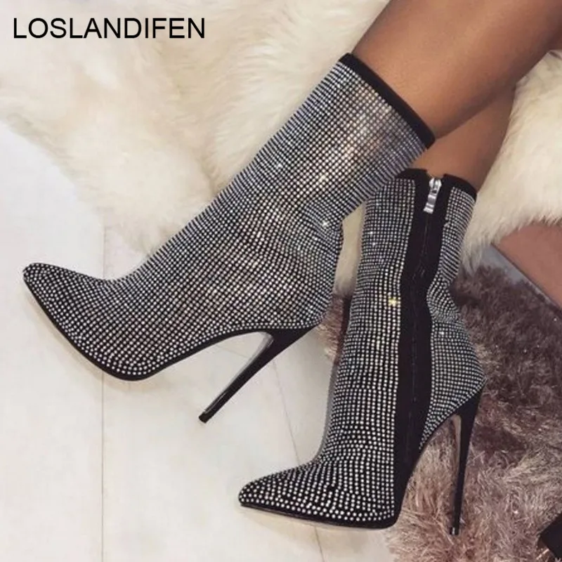 high rise ankle boots