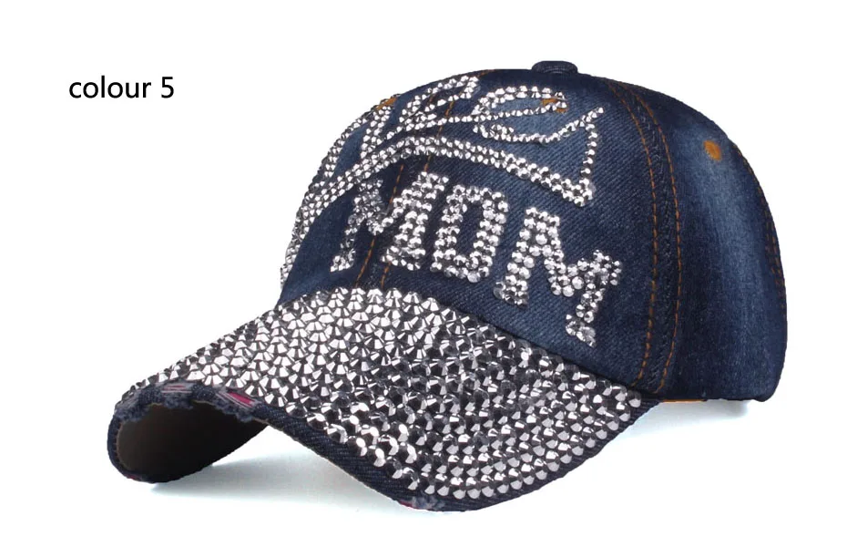[YARBUU] бейсбольная кепка s новая модная джинсовая со стразами шляпа джинсовая кепка Snapback летние шапки хип-хоп