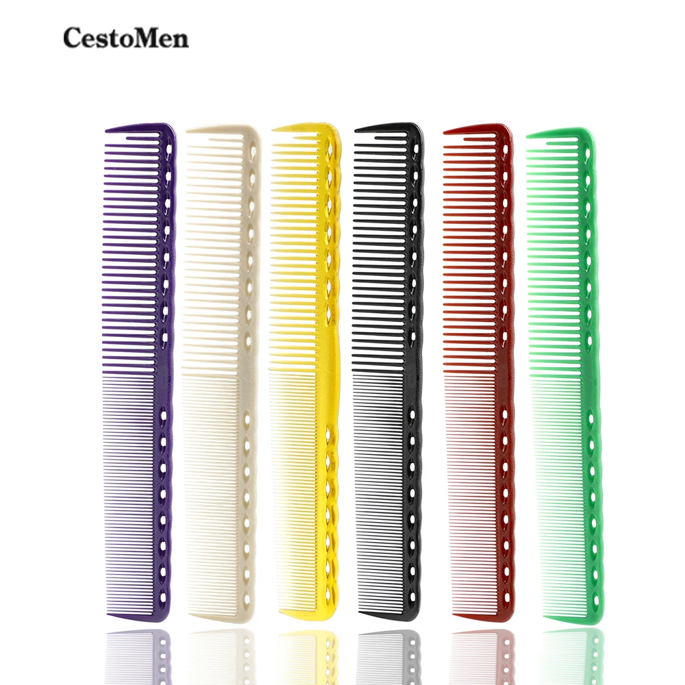 

CestoMen Professional Plastic Resin 19 cm Barber Hair Comb YS Series Hairdressing Comb For Hair Cutting Salon Hairstylist Tools