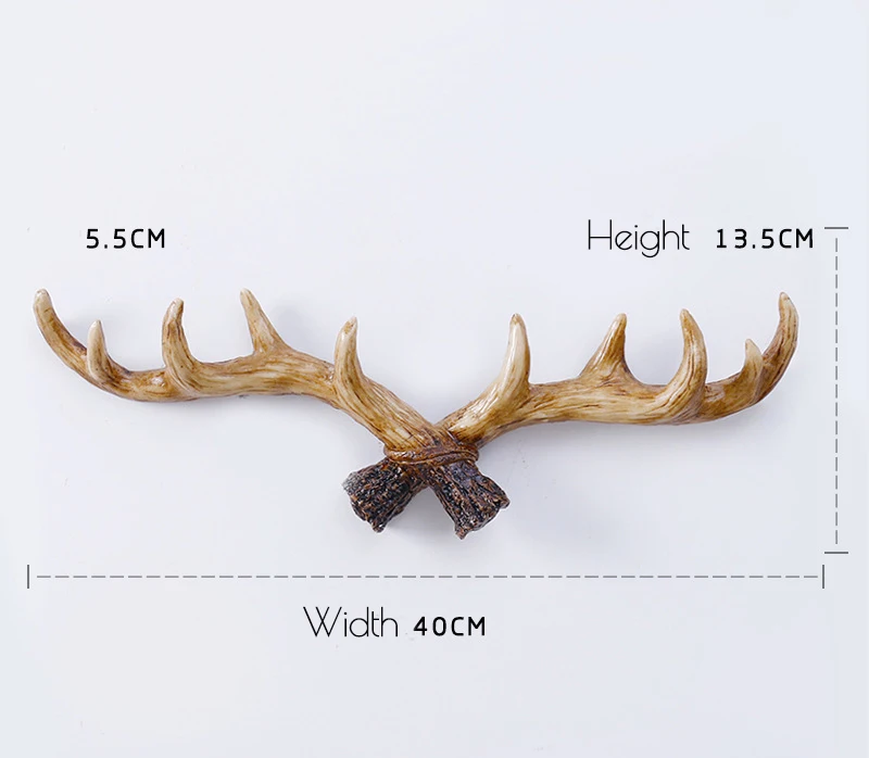 Нордический стиль смола олень Рог настенный декоративный гудок Олень Рог крючок для комнаты настенный Декор скандинавский декор комнаты