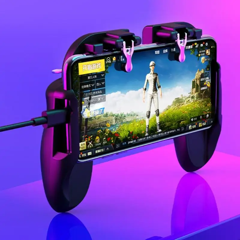  4 Styles H6 Mobile Phone Game Controller for Pubg Joystick Aim Keys L1R1 Trigger for Pubg Shooter G