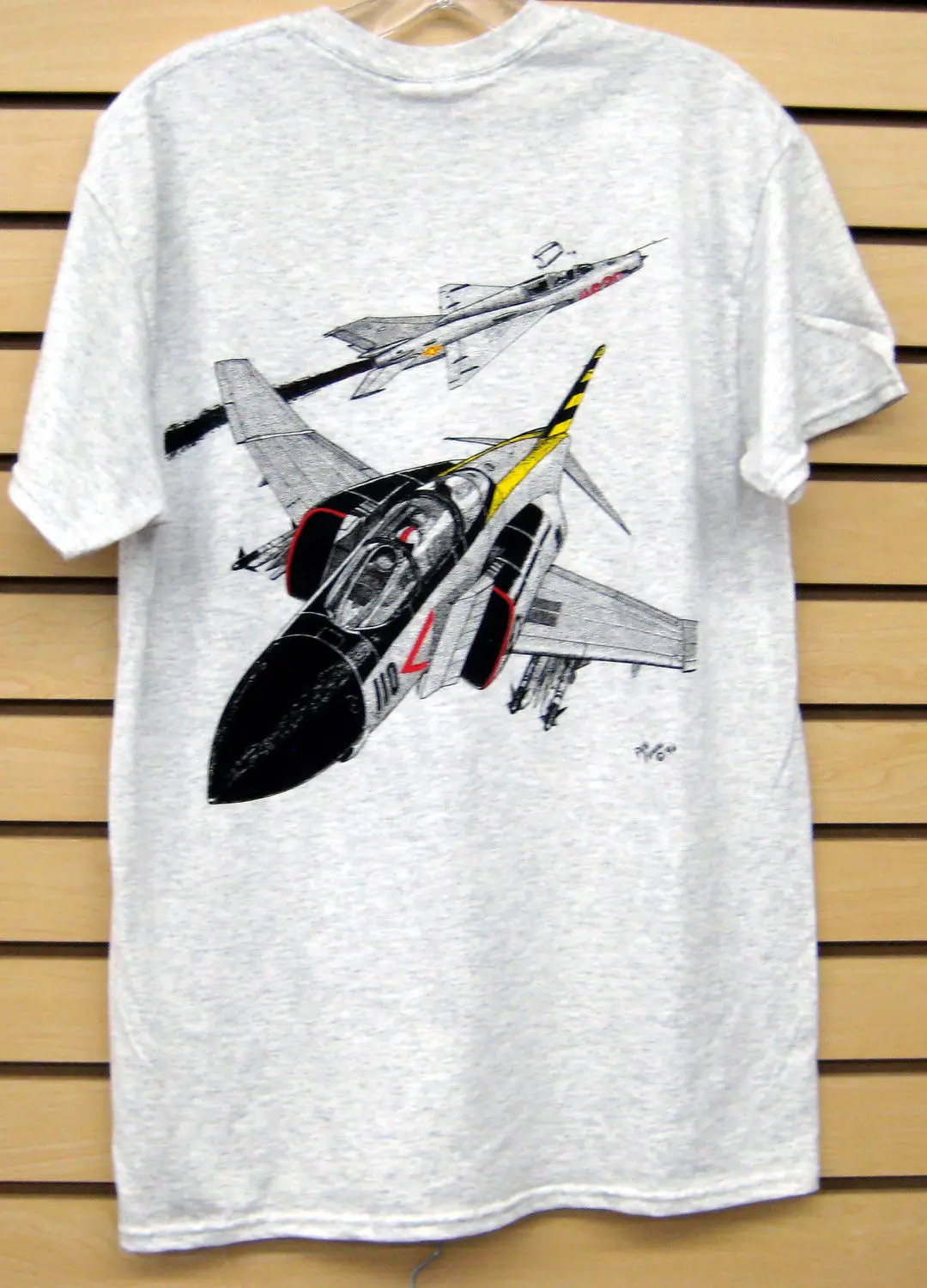 

Newest 2019 Men T-Shirt Fashion F-4 Phantom Vs MiG-21 T-Shirt O Neck Tee Shirt Short Sleeve
