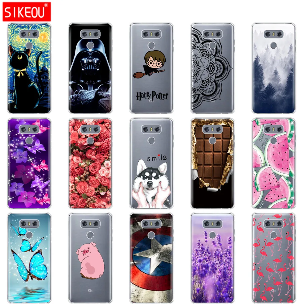 

soft tpu silicone case For LG G6 Case Back Covers for LG G 6 5.7 inch phone cover full 360 shockproof transparent clear coque