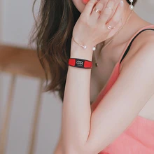 Славная смарт-браслет сердечного ритма трекер Смарт-браслеты с мониторингом сна полный сенсорный экран дизайн смарт-браслет подарки для подруги