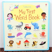 Книга с картинками на английском языке: новые настольные книги-моя первая книга со словами, английский словарик для детей раннего образования