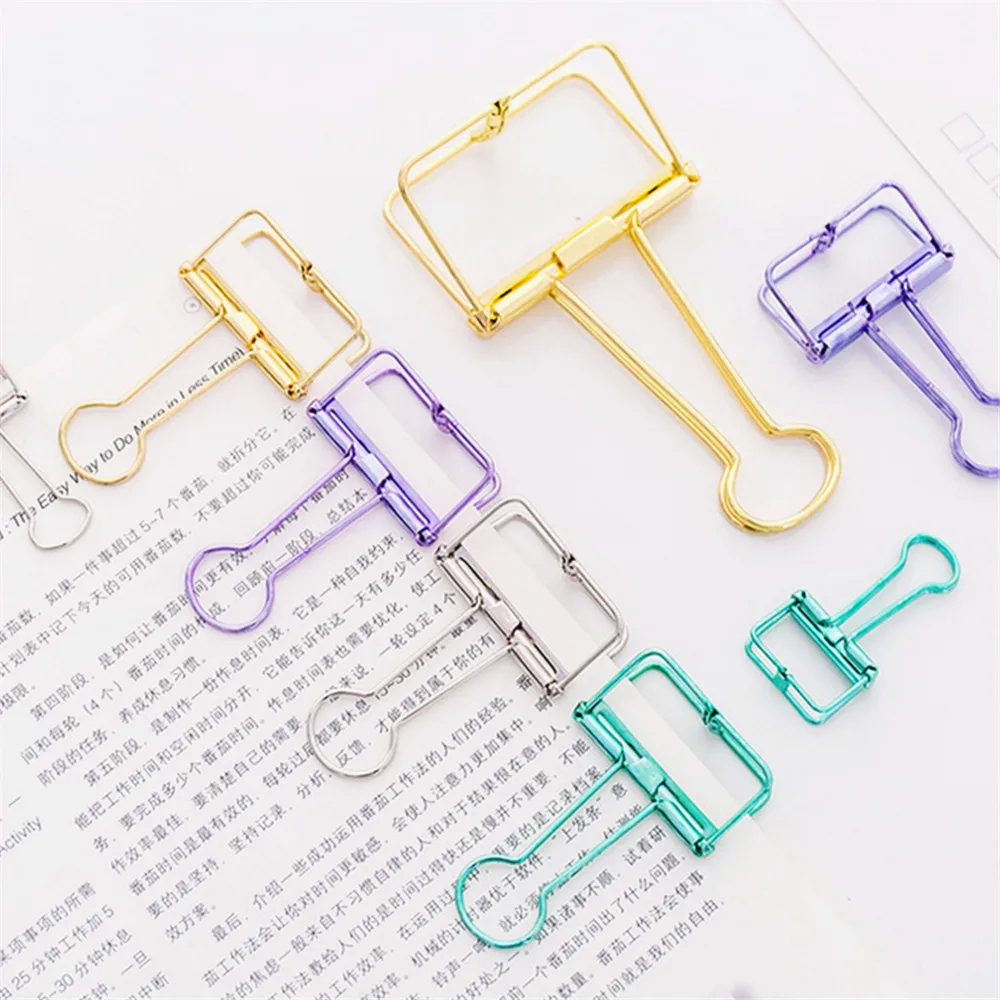 Binder Clips Luxury 93 Multicolor Metal Binder Clip Clamp Paper Bookmark Clips Student School Office Supplies