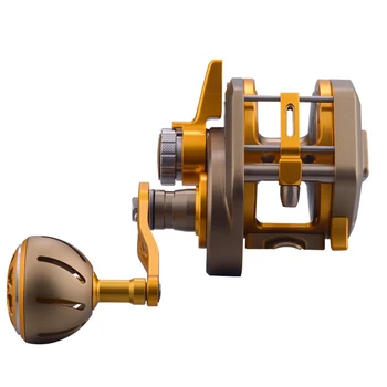 

YUYU Quality Full Metal Bait Casting Fishing wheel 15+2BB Trolling Reel for ocean 300 Left Right Sea Fishing Reel Drag 30 kg
