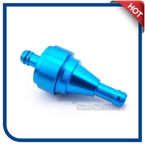 Blue Aluminum Fuel Filter Gas Mini Pocket Dirt Bike For Motorcycle Pit Dirt Bike ATV Quad Gas Push Bicycle