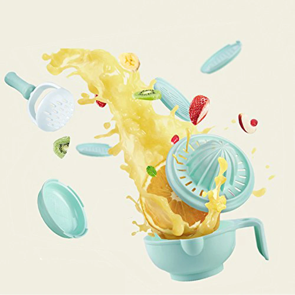 9 in 1 Food Masher Maker Portable Baby Feeder Food Processor Smasher