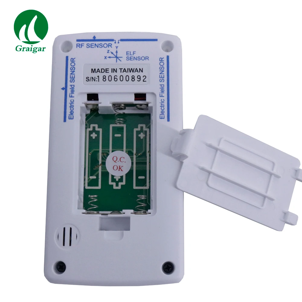TM-190 электромагнитный Электрический RF тестер силы поля EMF метр RF Гаусс метр 2000 мг Предупреждение ющим индикатором