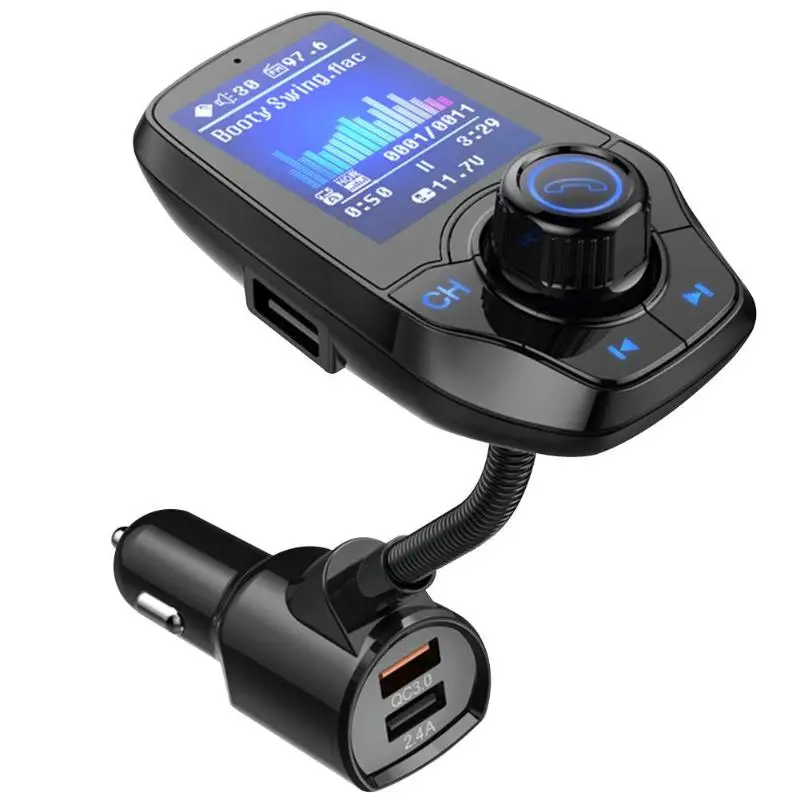 Зарядное устройство с поддержкой bluetooth громкой связи Car Kit T26D fm-передатчик MP3 плеер Автомобильный плеер QC3.0