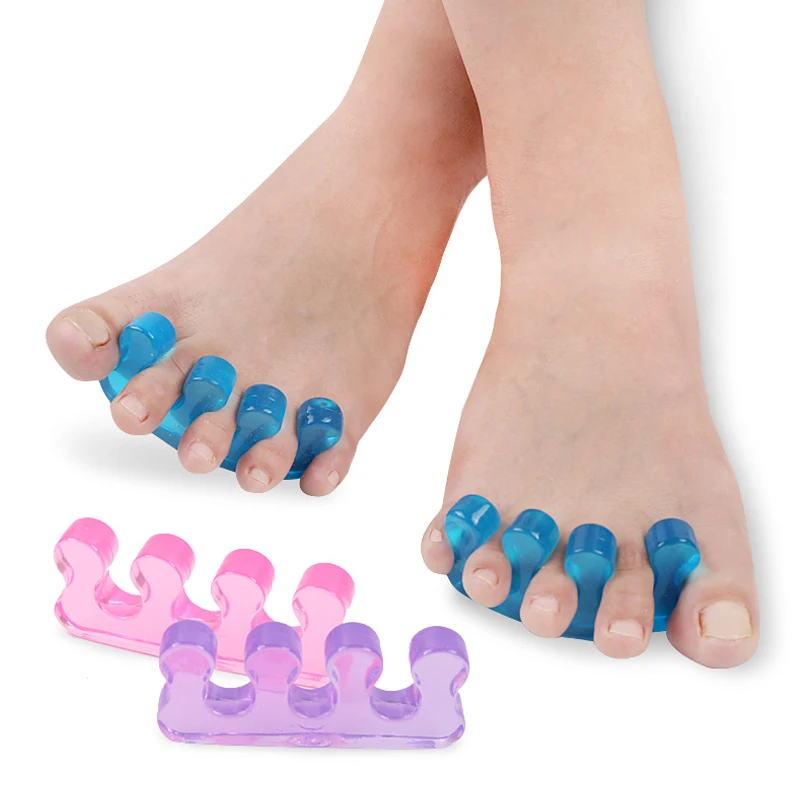 1Pair Toe Separators Gel Toe Separator & Toe Stretcher for Yoga Walking and Dancing for Women and Men