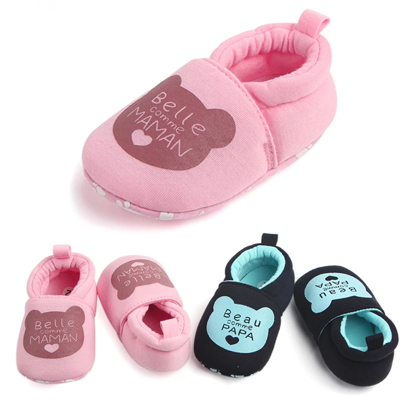 

Toddler Baby Boys Girls Shoes Round Toe Letter Printed First Walkers Lovely Soft Sole Non-Slip Flats Shoe For Newborns 3-12M A20