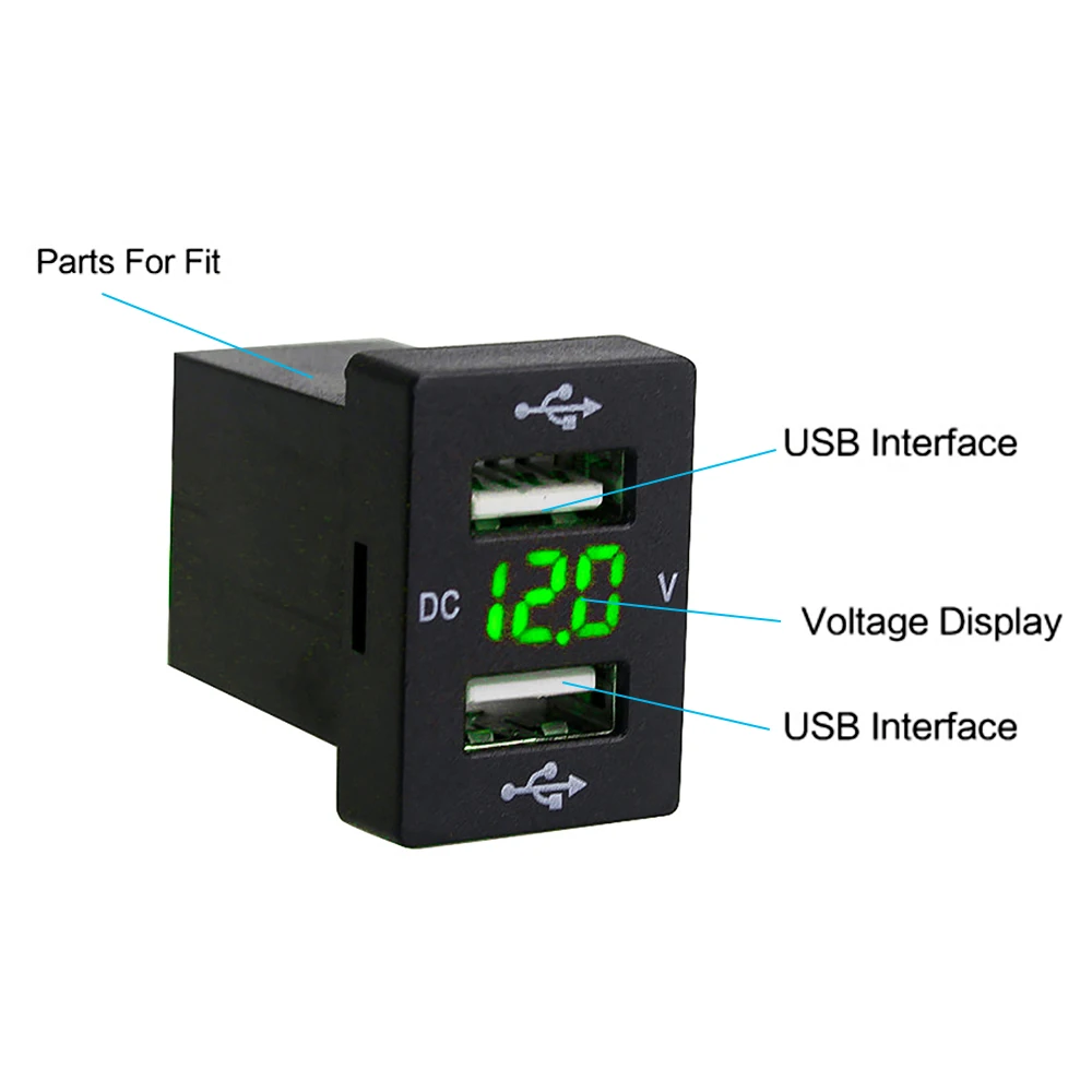 Рекламные 2.1A автомобильное USB зарядное устройство 12-24V мобильный телефон Быстрая зарядка USB автомобильный адаптер зарядное устройство с светодиодный для Toyota Z2