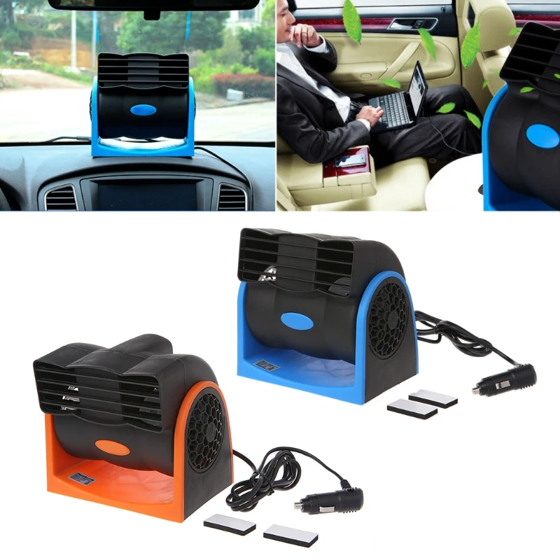 Creative Car Vehicle Truck Cooling Air Fan 12V Adjustable Silent Cooler