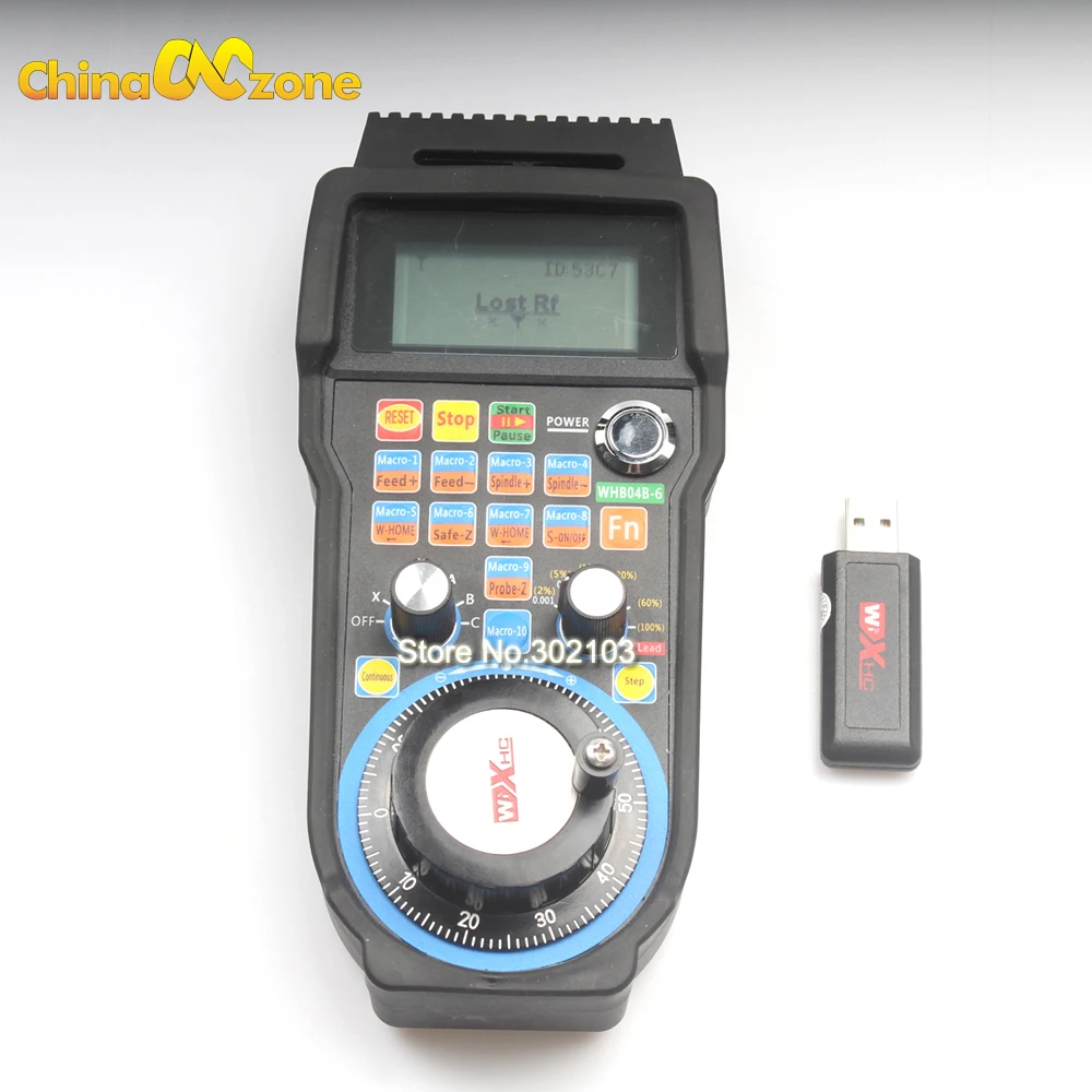 

New 6 Axis Wireless CNC Handwheel Mach3 MPG Pendant Manual Pulse Generator MPG hand wheel for 3 / 4 /5 Axis CNC Machine WHB04B-6