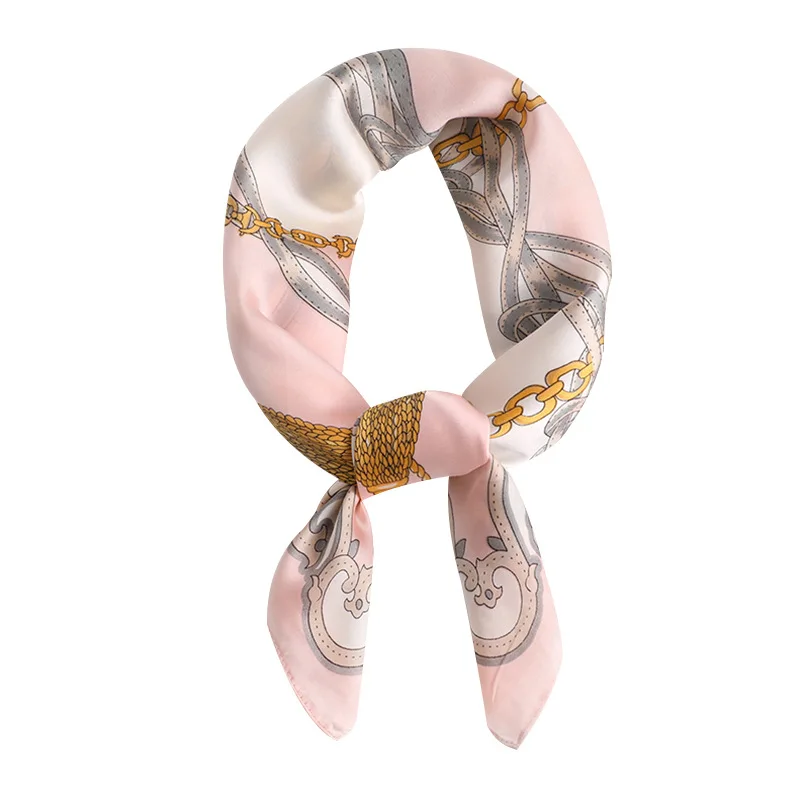 2019 New Square Scarf Women Fashion Silk Scarves and Wrap Ladies Retro Spring Summer Print Office Hair Neck foulard 2019 New Square Scarf Women Fashion Silk Scarves and Wrap Ladies Retro Spring Summer Print Office Hair Neck foulard