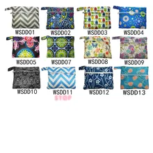 1 шт. моющиеся детские подгузники влажный мешок для многоразового использования Мама Ткань гигиена во время менструального цикла прокладки для груди водонепроницаемая сумка для подгузников