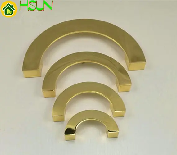 gold half circle drawer pulls