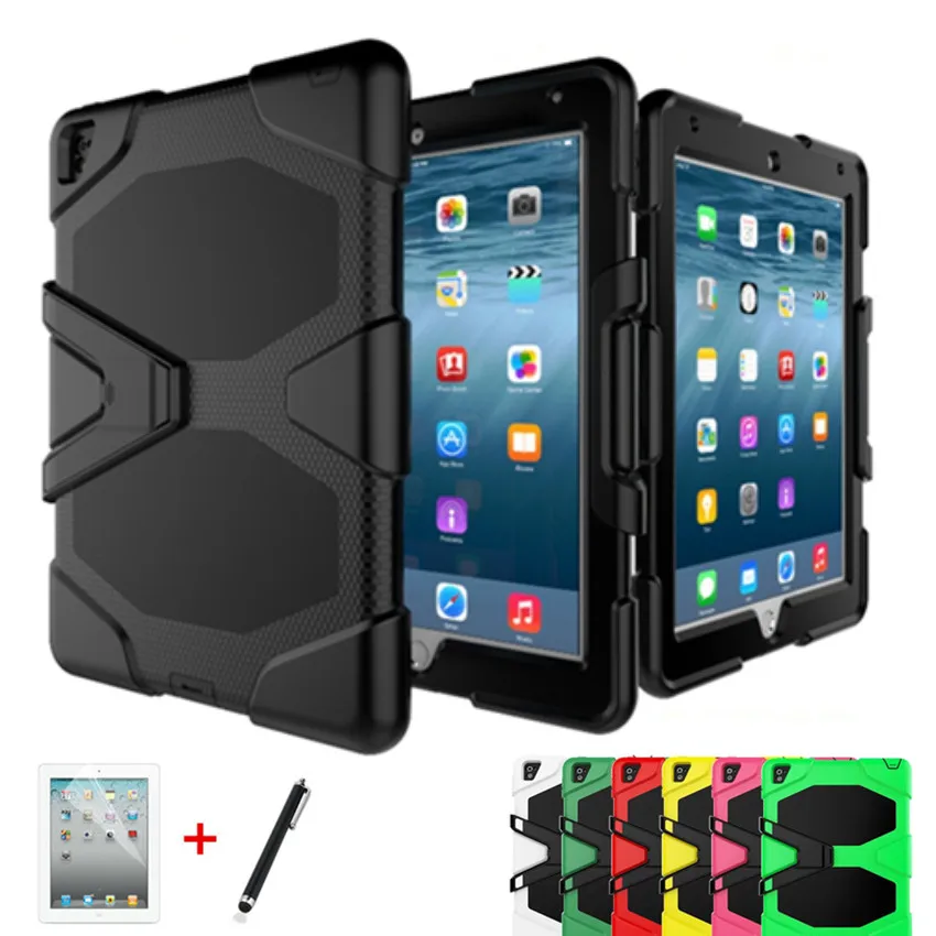 

case for ipad pro 9.7 Tough Military Hard Rugged Heavy Duty Shock Proof Dirt Proof Armor Silicone Rubber Cover for ipad air 3
