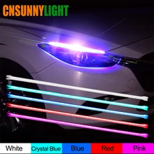 CNSUNNY светильник водонепроницаемый тонкий Янтарный последовательный гибкий светодиодный DRL полоса для автомобиля дневной ходовой светильник DRLs желтый указатель поворота