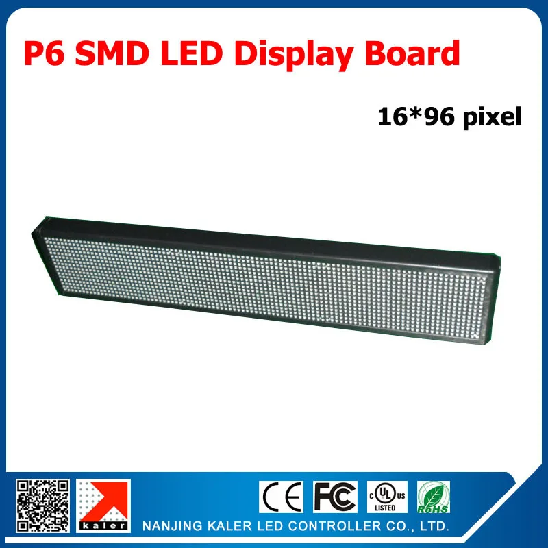 

TEEHO 96*576mm Indoor Advertising RGB Led Display Panel P6 SMD LED Module 192*96MM 1/8 Scan Programmable Full Color LED Display