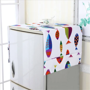 

Colorful Refrigerator Dust Cover Home Dustproof Cleaning Washing Machine Organizer With Storage Bag New Arrivals