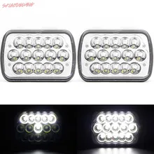 2 шт. 5x7 дюймов светодиодный фар 6x7 &quotпрямоугольный Offroad Trucklight