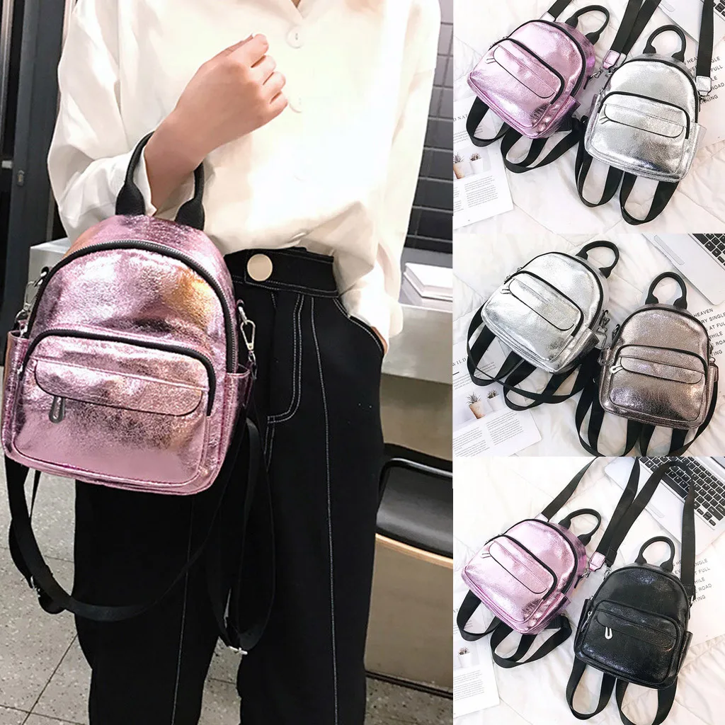 

Coneed Women Pure Color Fashion Leisure Travel Bag Student Bag Feel Comfortable Backpack Female 2019 May3 P40