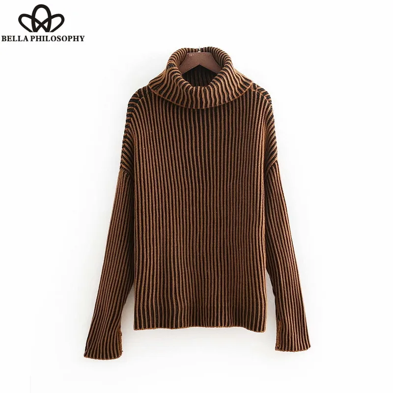 Wonder 2018 candy colors knitted loose sweater long sleeve turtleneck pullovers autumn winter female casual wear sweaters tops