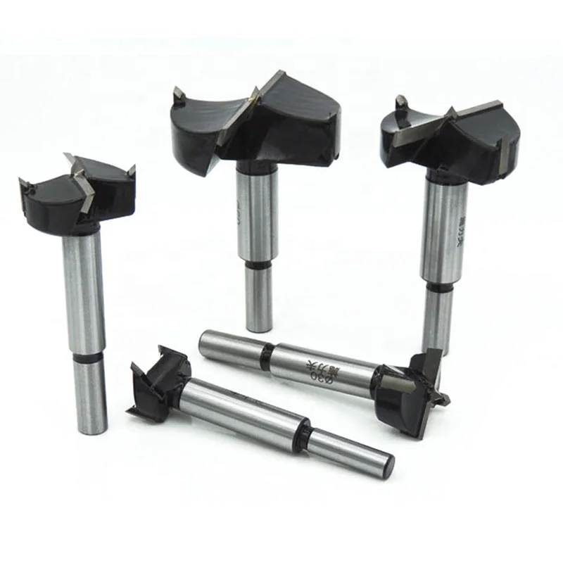 

FGHGF 5PCS Woodworking Centering Hinge Boring Forstner Drills Bits Set Self Centering Hole Saw Cutter Woodworking Tools Set