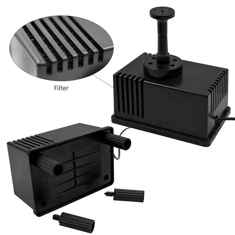 Solar Power Fountain Pool Water Pump Panel Submersible Watering For Garden Pool Pond Patio Decoration Swimming Pools Decor- 5M