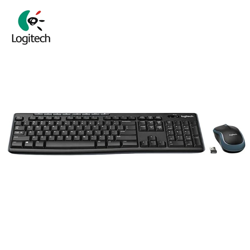 Комбинированная клавиатура для мыши logitech MK270, 2,4G, беспроводная оптическая мышь с восьми ярлыками, долговечная для настольного ПК