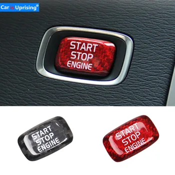 

Carbon Fiber Sticker Interior Trim for Volvo V40 V60 S60 S60L XC60 S80L S80 Accessories Car Engine Start Button Stickers