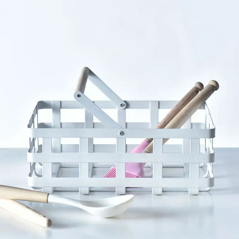 مجلة الكتاب الأبيض الغذاء الفاكهة المطبخ المعدنية الاسكندنافية الحديثة سلك أشتات تخزين سلة الخبز الحديثة الجدول النمط الصناعي