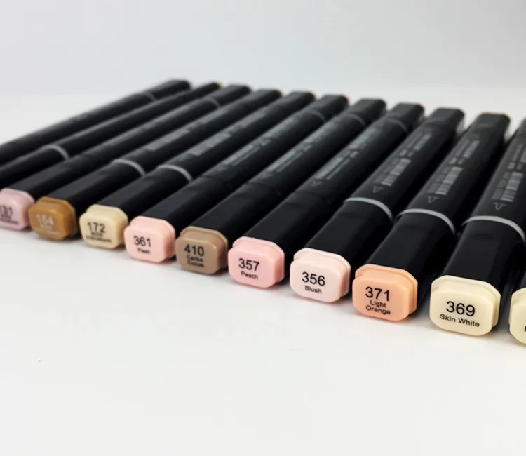 Us 2665 19 Offfinecolour 12 24 36 Color Dual Head Brush Painting Markers Pen Manga Colors Skin Tones Sketch Graphic Design With Box In Art Markers