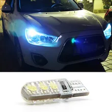 1pcs led T10 6SMD 5050 canbus car Clearance light bulbs with projector lens for mitsubishi asx lancer 10 pajero outlander 2013