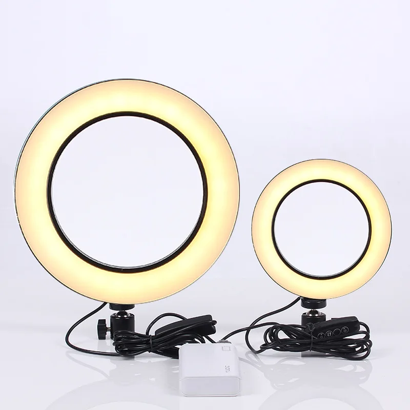 

New Ring LED Flash Lights with Ball Head for Tripod LED Lamp Fill Lights for Video Bloggers Living Streaming Video Recording