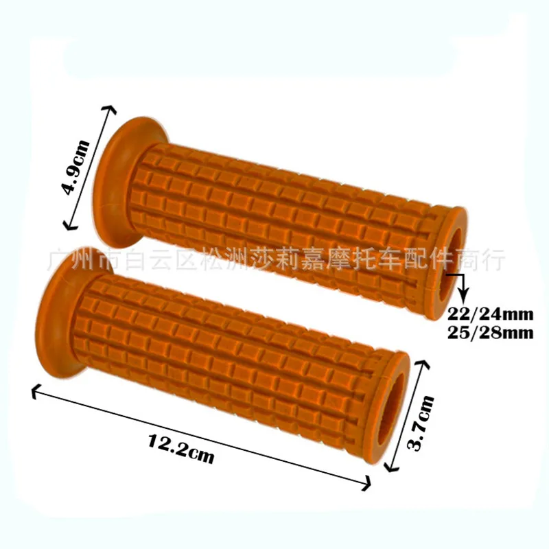 22 мм, 24 мм, мотоциклетные винтажные ручки, универсальные резиновые ручки для руля скутера, ручки для рук, классический кафе-гонщик, поплавок на заказ