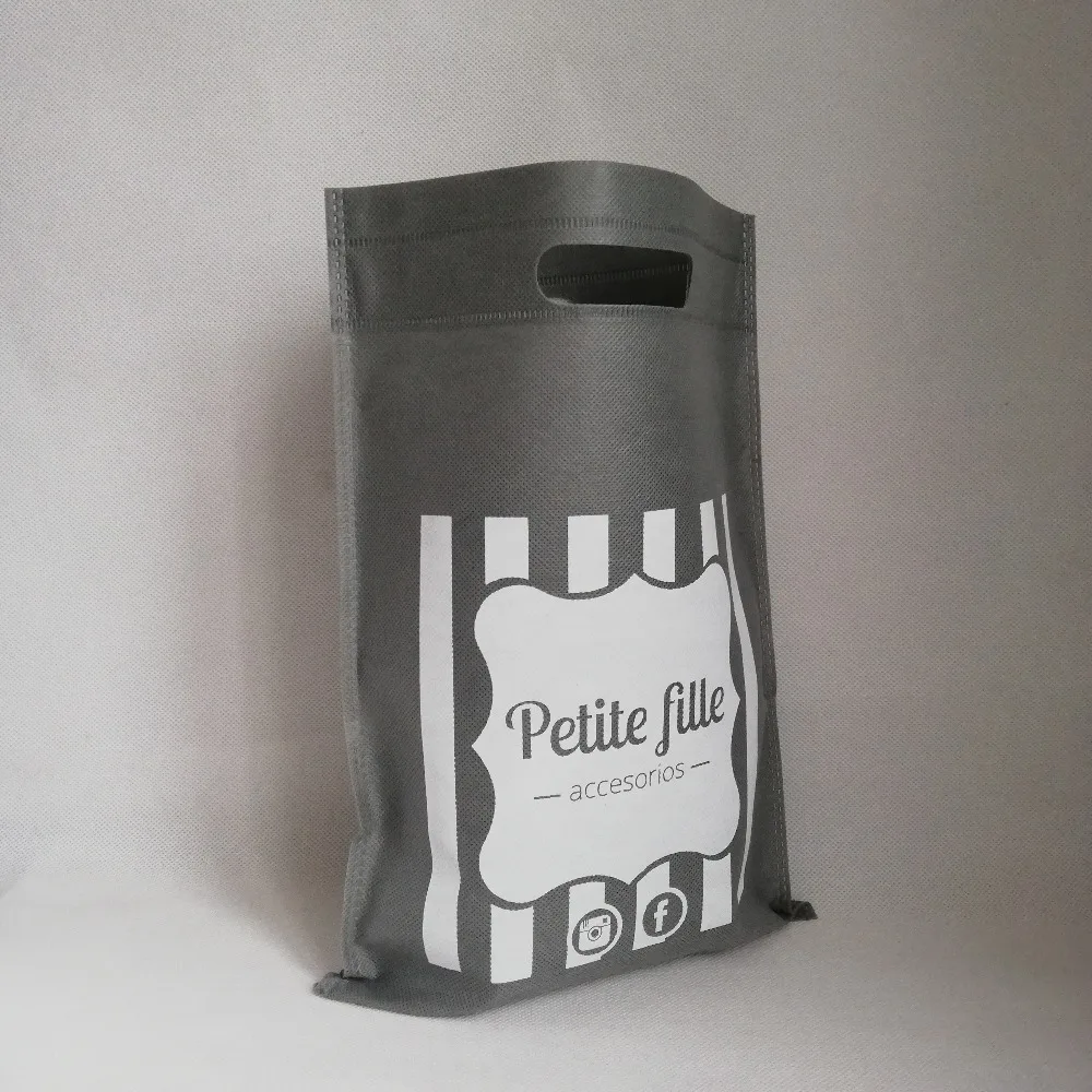 500 шт./лот 30x25 см Оптовые многоразовые мешки из нетканного материала складная корзина для покупок, сумка Eco может напечатать логотип клиентов для торговой выставки