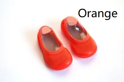 orange Детская лодка, носки, весенне-летние детские корейские носки-тапочки в горошек для девочек и мальчиков, Нескользящие Дышащие носки с мягкой подошвой - Цвет: orange