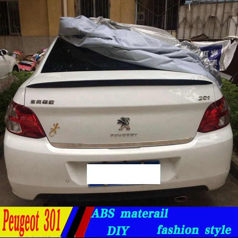 Спойлер для peugeot 301 2012-2016 Пежо 308 спойлер высокое качество АБС-пластик заднее крыло