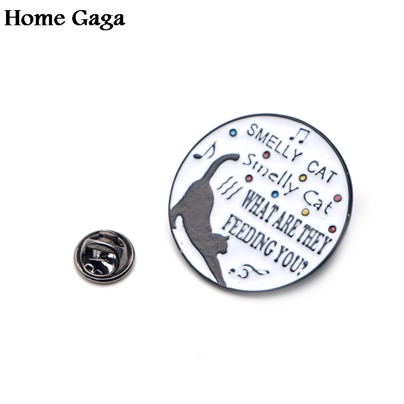 10 шт./компл. Homegaga друзья ТВ шоу Смешные буквы Черный кот значки значок para рубашка