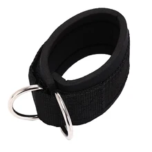 2 шт., спортивный ремешок на лодыжке, регулируемые манжеты на лодыжке с d-образным кольцом для тренировок в тренажерном зале, кабельные машинки, тяги для ног, упражнения 24 м